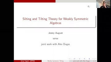 Jenny August: Silting and Tilting Theory for Weakly Symmetric Algebras