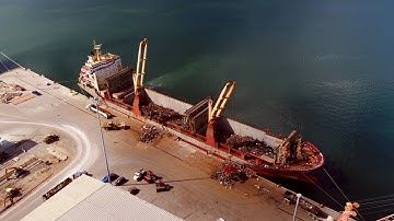 Scrap Kings - Scrap Metal loaded on to a ship in Port Manatee Florida.