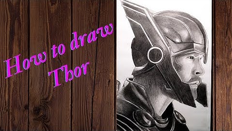 How to Draw Thor | Step by Step | Chris Hemsworth | Portrait | Pencil Drawing