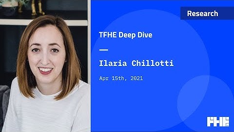 003 TFHE Deep Dive w/ Ilaria Chillotti
