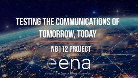 Next Generation 112 - NG112 Project