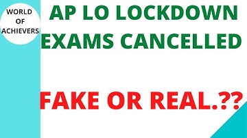 AP LOCKDOWN & EXAMS ARE CANCELLED FAKE OR REAL|AP SSC EXAMS|AP INTER EXAM DATES|AP DEGREE & PG EXAMS