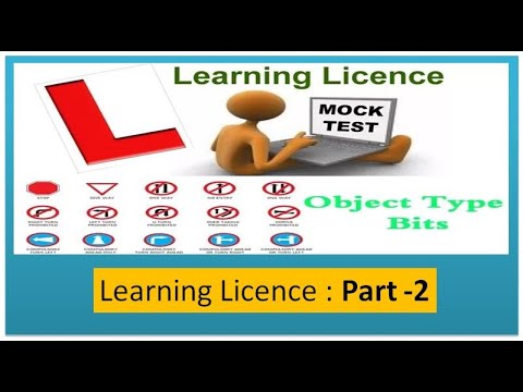 Download learning licence test questions in english part  - 2