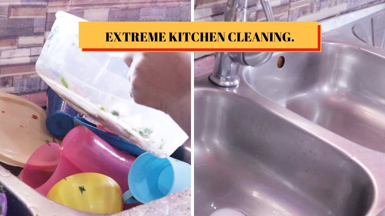 CLEAN WITH ME 2020/ EXTREME CLEANING MOTIVATION KITCHEN DEEP CLEAN ...