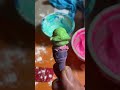 Miniature Fake Bake fake Ice cream scoop made with spackle on top of paper cone #fake bake