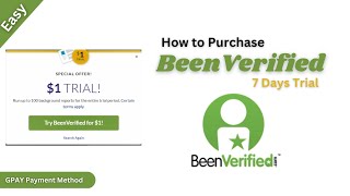 How to Purchase BeenVerified 7 Days Trial 2023 | Gpay Payment Method