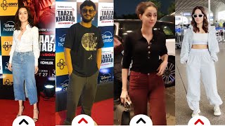 Shraddha Kapoor & Carry Minati At Taza Khabar Promo While Ananya Pandey and Nusrat Poses at Airport