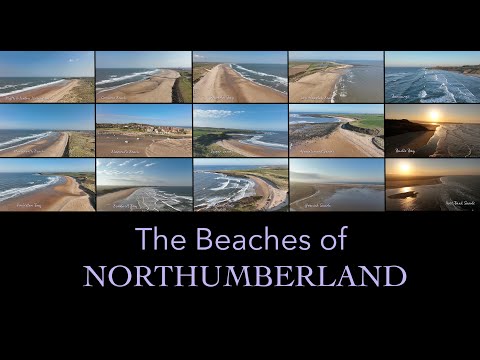 Flying over the beaches of Northumberland. Relaxing flight over 15 of Northumberland's best beaches.