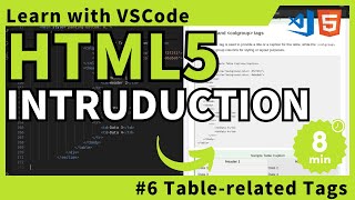 [Learn with VSCode] HTML for Beginners #6 Table-related Tags