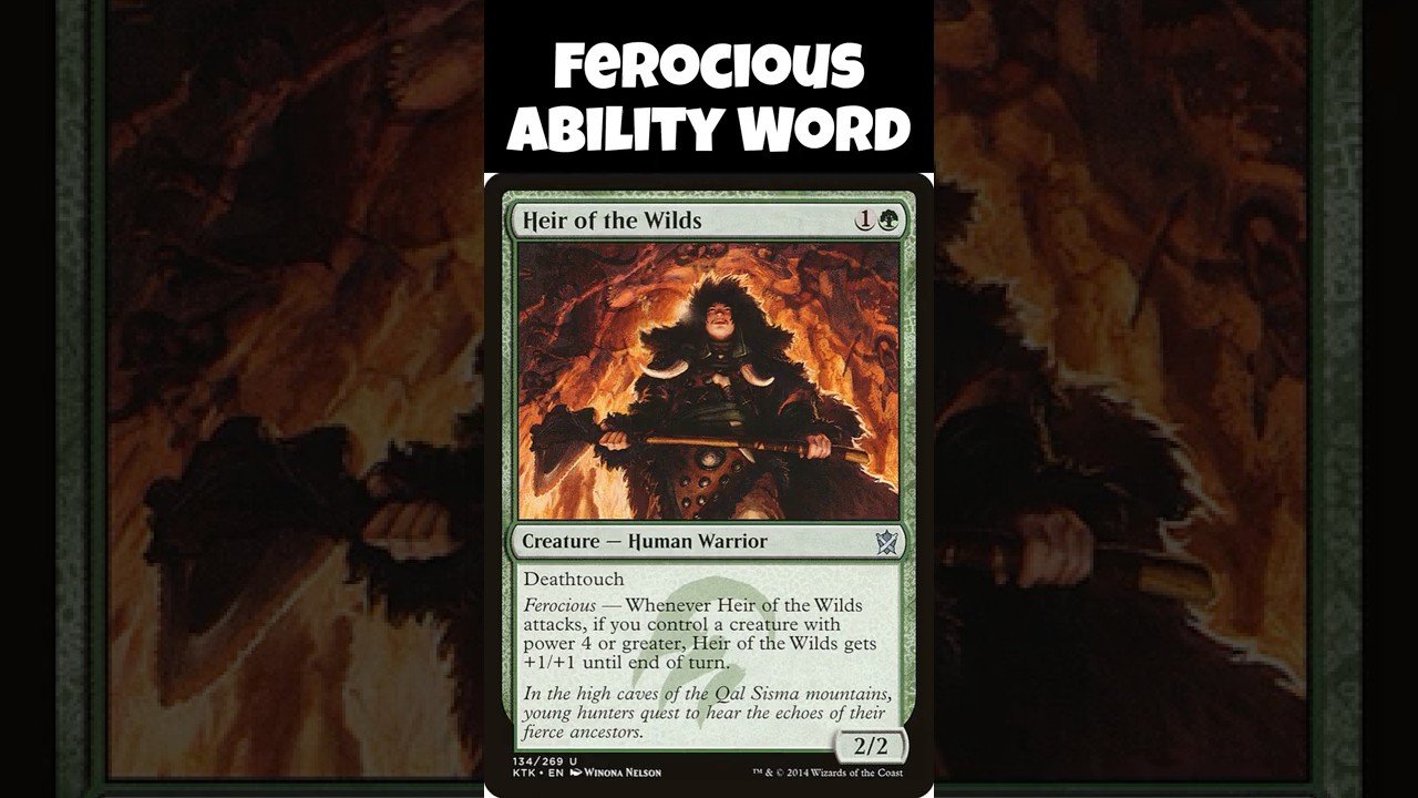 Tutoring Time Short: How The MTG Ability Word "Ferocious" Works 