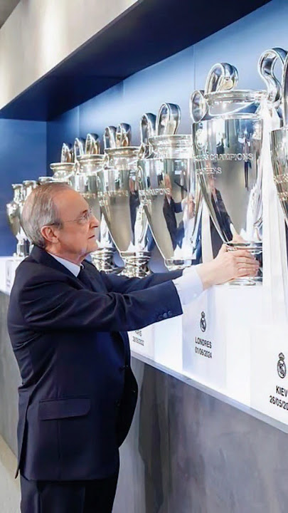 15th UCL Trophy with Florentino Perez | Real Madrid Celebration at Museum