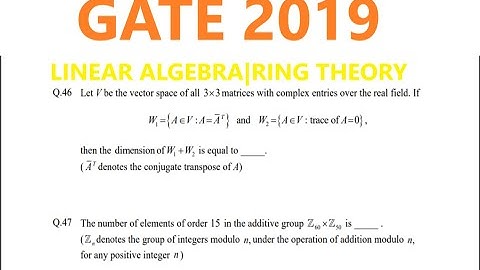 GATE 2019|| QUESTION 46, 47|| how students get confused? || how we try to overcome