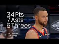 Stephen Curry 34 Pts, 7 Asts, 6 Threes vs Thunder | FULL Highlights