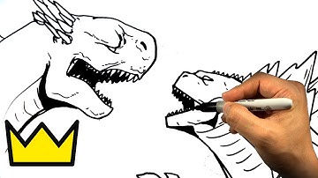 How to Draw GODZILLA vs SHIMO | Faceoff