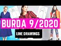 BURDA 9/2020 FULL LINE DRAWINGS Preview