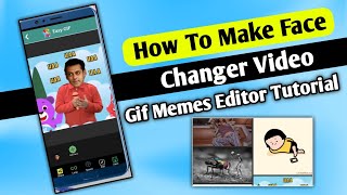Gif Editor With Face Change Option || How To Make Deep fake Video || How To Make Gif Memes screenshot 4