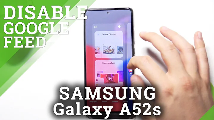 How to Enable and Disable Google Feed on SAMSUNG Galaxy A52s - Show or Hide Google Feed
