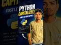 python capitalize function in 30s|#mrbeast #shorts #viralshort