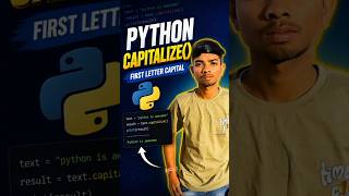 python capitalize function in 30s|#mrbeast #shorts #viralshort