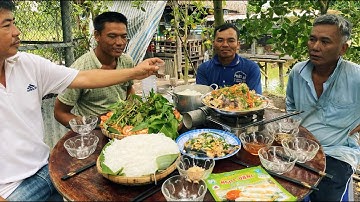 Cá Lóc Hấp Bầu Cùng Anh Em Lai Rai, Ngon Khó Cưỡng | Ẩm Thực Miền Tây | Hảo Quý Miền Tây