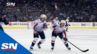 Jakub Vrana's Wicked Shot Beats Connor Hellebuyck High Blocker Side