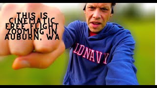 This Is Cinematic Free Flight Zooming in Auburn, WA