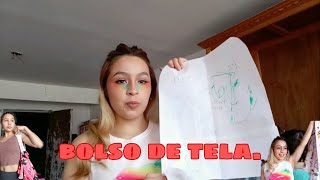 Cómo hacer bolsa de tela/ tela polar/ Estefania Beltran. screenshot 5