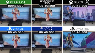 PS4 FAT HDD VS PS4 SLIM SSD VS PS5 VS XBOX ONE FAT HDD VS XBOX ONE SLIM SSD VS XBOX SERIES X | GTA 5