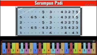 Not Angka Piano Lagu Wajib Nasional : Serumpun Padi - Cipt. Maladi ( Belajar Untuk Pemula )