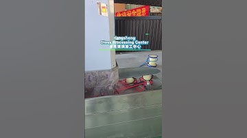 The glass processing center processes mirrors, cuts, edges and polishes