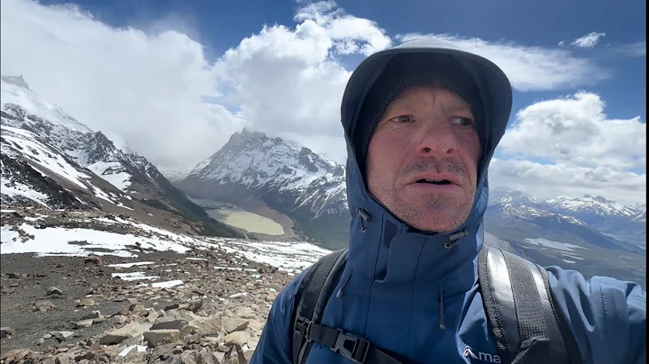 Windy 2nd attempt at failed Mountain View point in El Chalten Patagonia