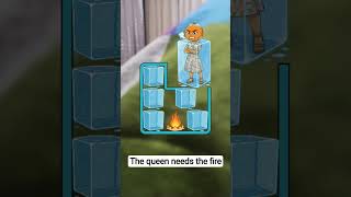 our queen needs the fire to be free from the ice block #game #firegame #icegame