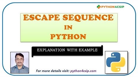 Escape Sequence In Python | Escape Characters in Python | Escape sequence in Hindi