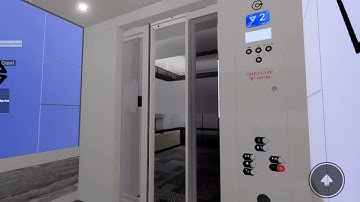 Cortex Elevator at Cortex Elevator HQ (2019 ver), Roblox. (Test Lift)