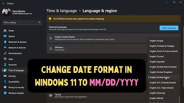 How to Change Date Format in Windows 11 to mm/dd/yyyy
