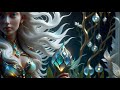 The goddess and the demoness2  ai psychedelic animated art  av 61 psychedelic