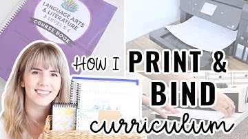 HOW I PRINT & BIND HOMESCHOOL CURRICULUM | How to print at home for cheap!