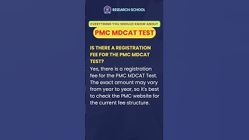 PMC MDCAT Test Registration: Fees, Process, and Requirements