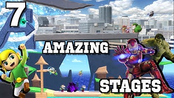 7 AMAZING Custom Stages in Super Smash Bros Ultimate!!! (With Character Themes)