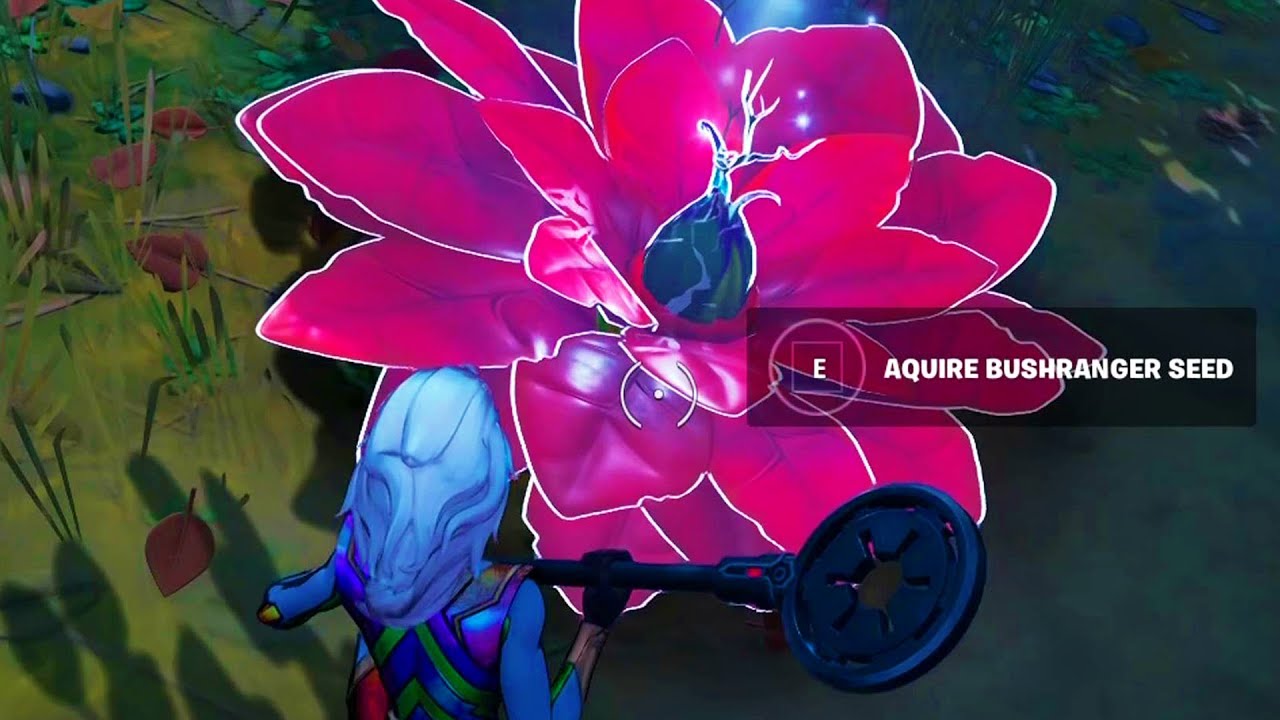 Acquire bushranger seed from mysterious bloom Fortnite - YouTube