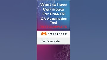 TestComplete WebAutomation Engineer Certificate For Free Get in Just 10mins