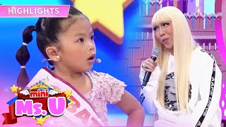 Vice has a funny conversation with Mini Miss U Audrei | It's Showtime Mini Miss U