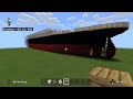 Minecraft R.M.S Titanic Ship Build Progress