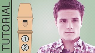 Josh Hutcherson Whistle Meme - Recorder Flute Tutorial @youcanplayit