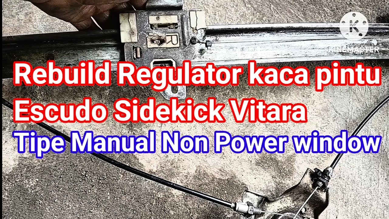 Rebuild Regulator kaca Escudo Sidekick Vitara pintu belakang