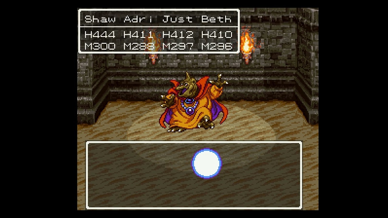 Dragon Quest III (SNES) - Cloudsgate Citadel - Baramonster