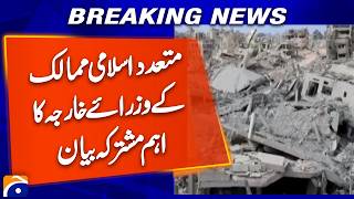 Joint Statement Issued by Foreign Ministers of 14 Muslim Countries