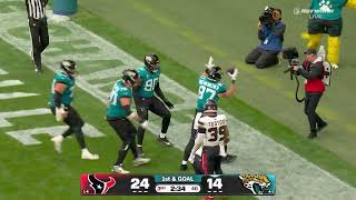 Nate Boerkircher with the INSANE one-handed touchdown catch vs Texans 