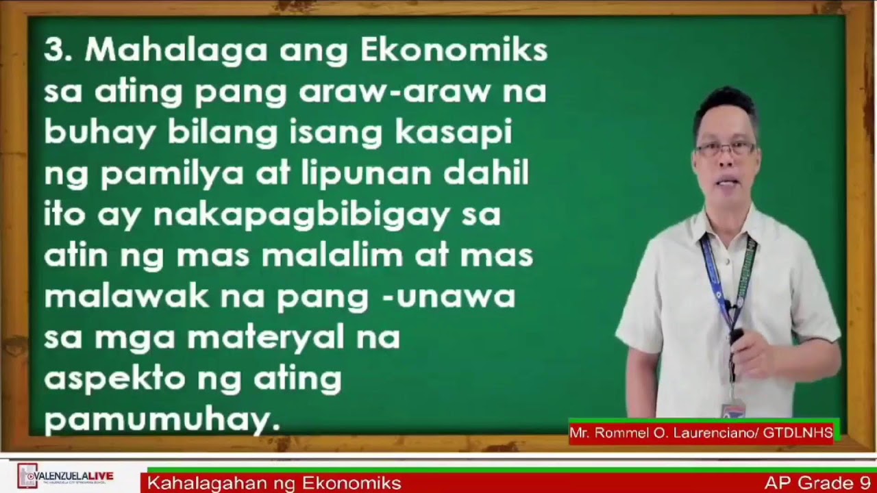 ano ano ang kahalagahan ng ekonomiks