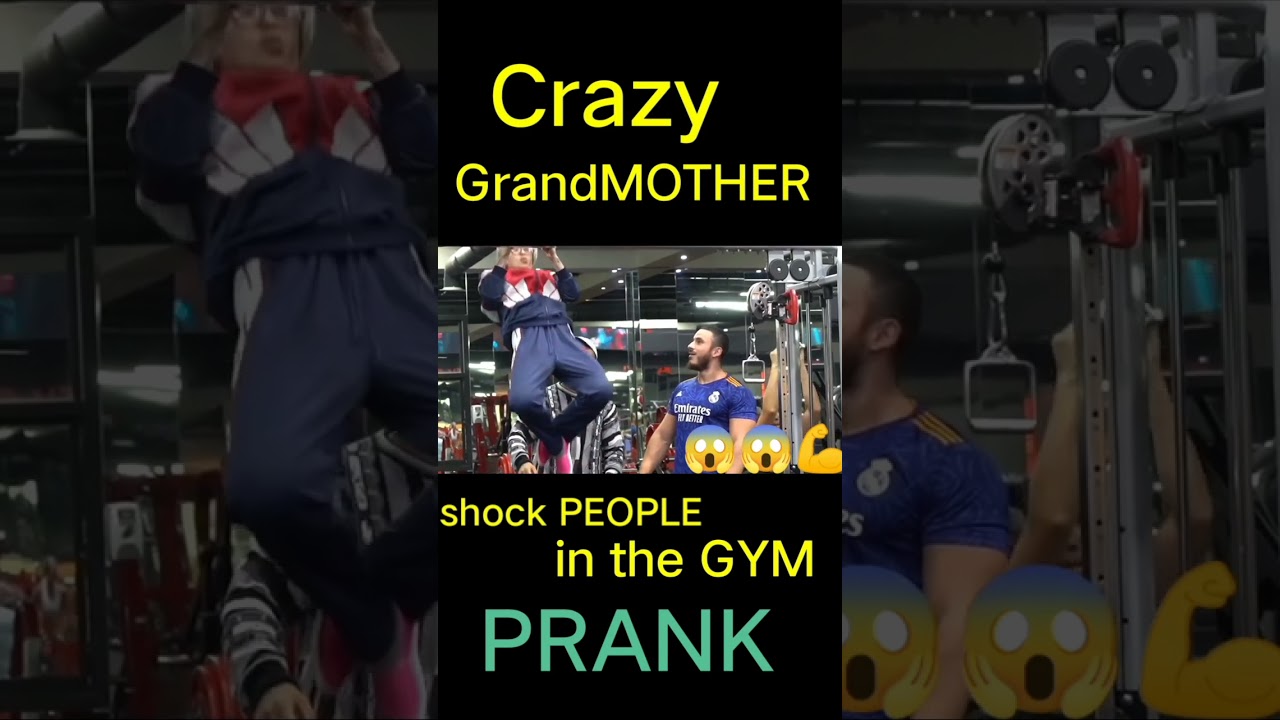 Grandma's Gym Surprise: Shocking Reactions and Crazy Antics!
